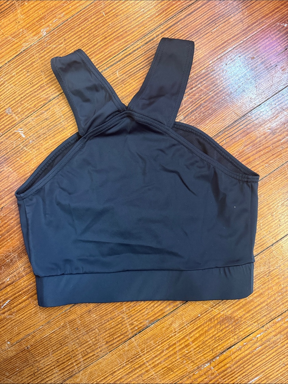 balera Black Cross-Back Performance Sports Bralette